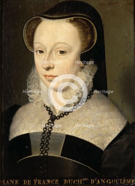 Diane de France, Duchess of Angoulême (1538-1619) , 1568.
