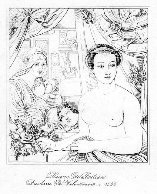 Diane de Poitiers, noblewoman at the courts of Francis I and Henri II of France. Artist: Unknown