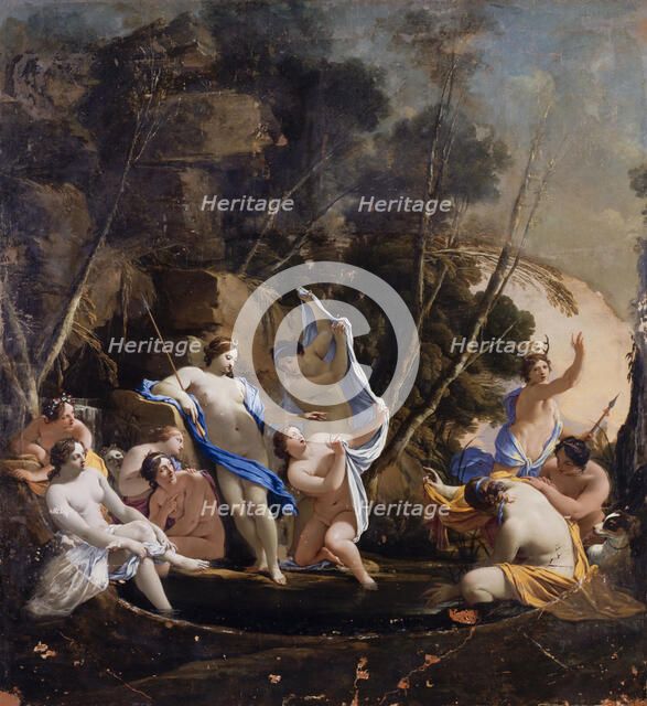 Diane et Actéon, between 1635 and 1640. Creator: Michel Dorigny.