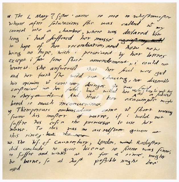 Diary of Edward VI, 1551.Artist: King Edward VI