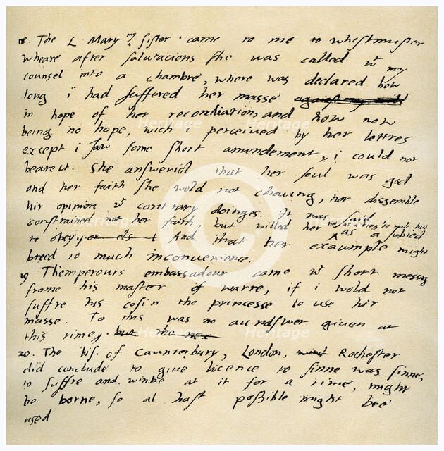 Diary of Edward VI, 1551.Artist: King Edward VI