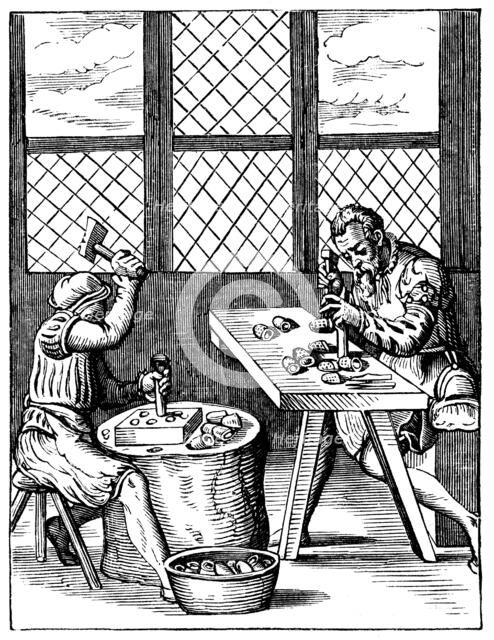 Dice Maker's Workshop, 16th century. Artist: Jost Amman