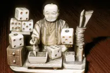Dice painter, Japanese, c1860