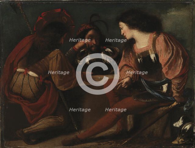 Dice players, 1622-1687. Creator: Pietro della Vecchia.