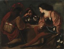 Dice players, 1622-1687. Creator: Pietro della Vecchia