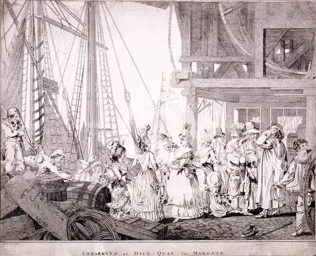 Dice Quay, Lower Thames Street, London, 1788. Artist: Charles Ansell