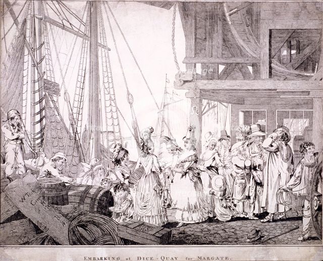 Dice Quay, Lower Thames Street, London, 1788. Artist: Charles Ansell