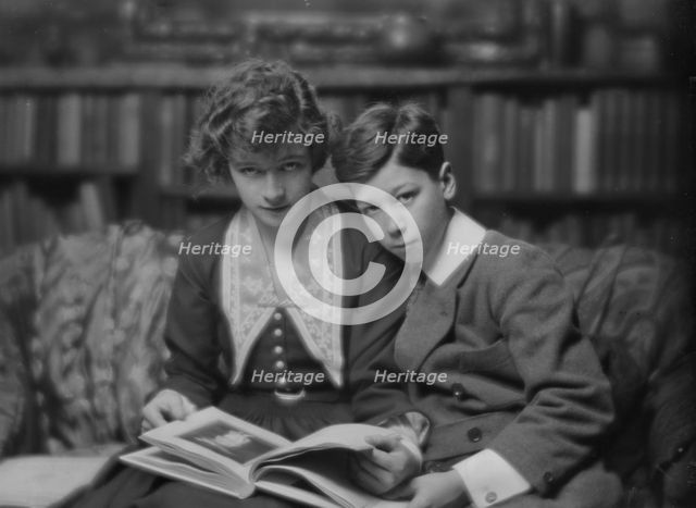 Dickerson, Master, and sister, portrait photograph, 1916 Jan. 5. Creator: Arnold Genthe.
