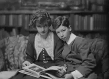 Dickerson, Master, and sister, portrait photograph, 1916 Jan. 5. Creator: Arnold Genthe