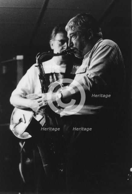 Dick Morrissey, Jim Mullen, Pizza Express, Soho Jazz Festival, 1992. Creator: Brian Foskett.