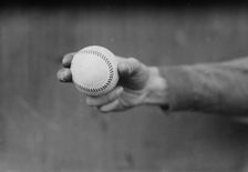 Dick Rudolph's grip on ball, Boston NL (baseball), 1914. Creator: Bain News Service
