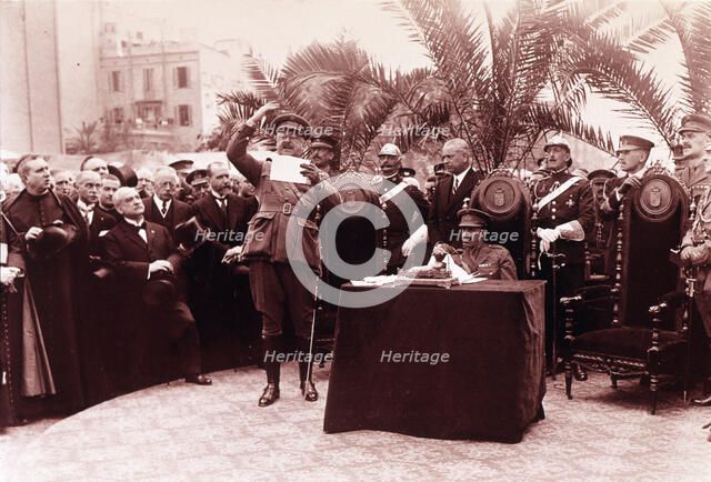 Dictatorship of Primo de Rivera, opening of the monument to Mossen Jacinto Verdaguer with the pre…