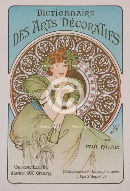 Dictionnaire des Arts Décoratifs, 1902. Creator: Mucha, Alfons Marie (1860-1939).