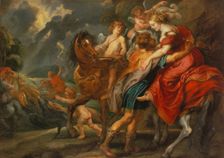 Dido and Aeneas, c1630. Creator: Workshop of Peter Paul Rubens
