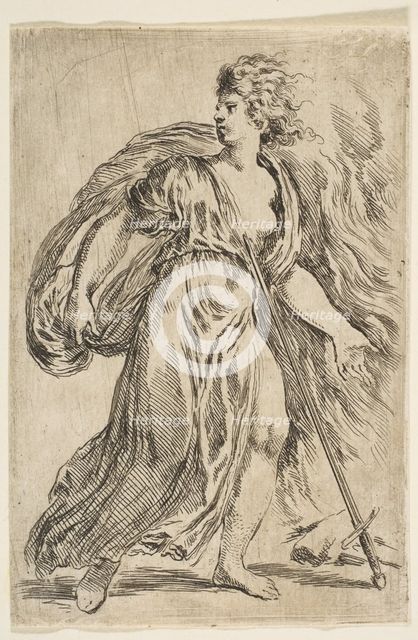 Dido Killing Herself, ca. 1660. Creator: Stefano della Bella.