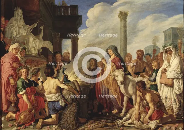 Dido's Sacrifice to Juno, 1630. Creator: Pieter Lastman.