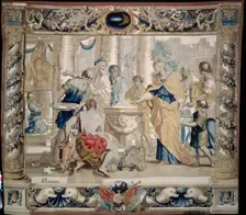 Dido Sacrifices to Juno, the Goddess of Marriage, 1679. Creator: Giovanni Francesco Romanelli (Italian, 1610-1662); Michael Wauters (Flemish, 1679)