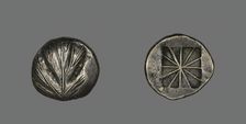 Didrachm (Coin) Depicting a Parsley Leaf, 520-490 BCE. Creator: Unknown