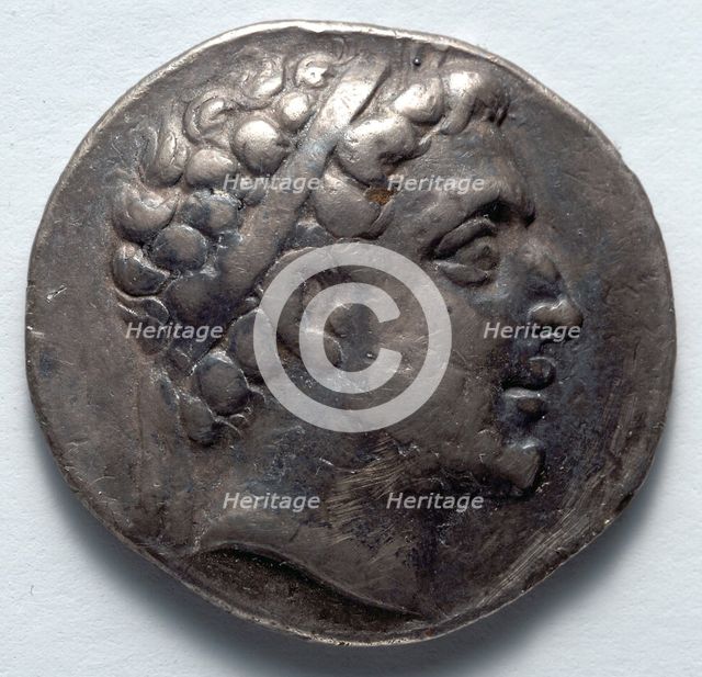 Didrachm: Royal Head (obverse), 220-179 BC. Creator: Unknown.