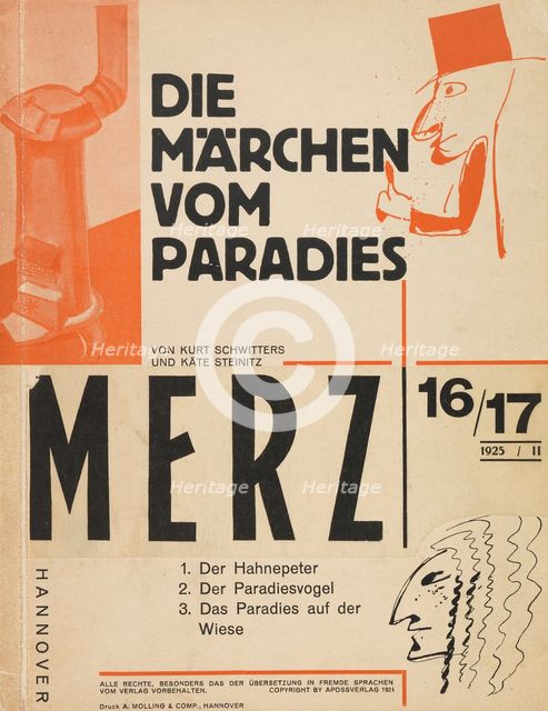 Die Märchen vom Paradies (The Fairy Tales of Paradise), 1924. Creator: Schwitters, Kurt (1887-1948).