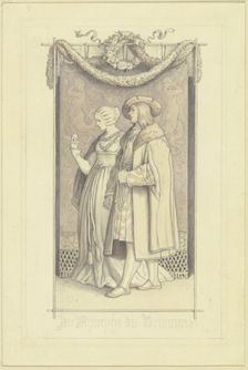 Die Nymphe des Brunnen, c1845. Creator: Ludwig Richter