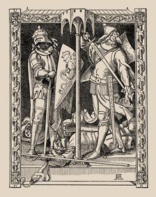 Die Nibelungen. How Sir Dietrich's Men Were All Slain, 1840-1841. Creator: Rethel, Alfred (1816-1859)