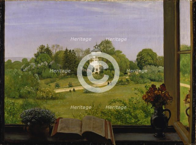 "Die Öd" View of Holzhausenpark, 1883. Creator: Hans Thoma.