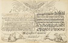 Die offene Schreib-Schule (The open writing school), 1738-1745. Creator: Grüner; Eva Margaretha (1721-1760)