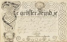 Die offene Schreib-Schule (The open writing school), 1738-1745. Creator: Grüner; Eva Margaretha (1721-1760)