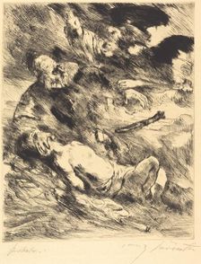 Die Opferung Isaacs (The Sacrifice of Isaac), 1920. Creator: Lovis Corinth