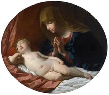 Die Anbetung des Christuskindes, um 1700. Creator: Reni, Guido (1575-1642)