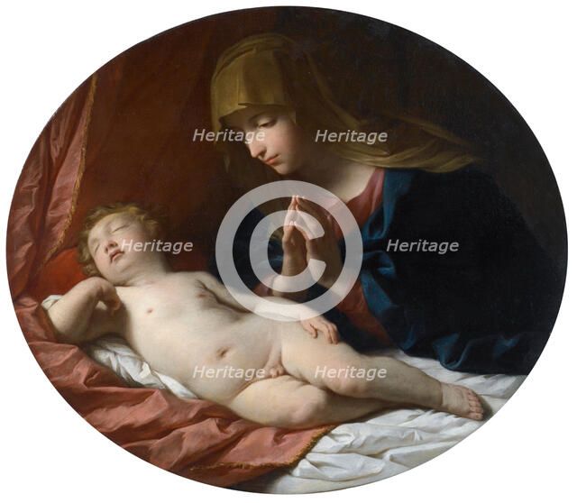 Die Anbetung des Christuskindes, um 1700. Creator: Reni, Guido (1575-1642).