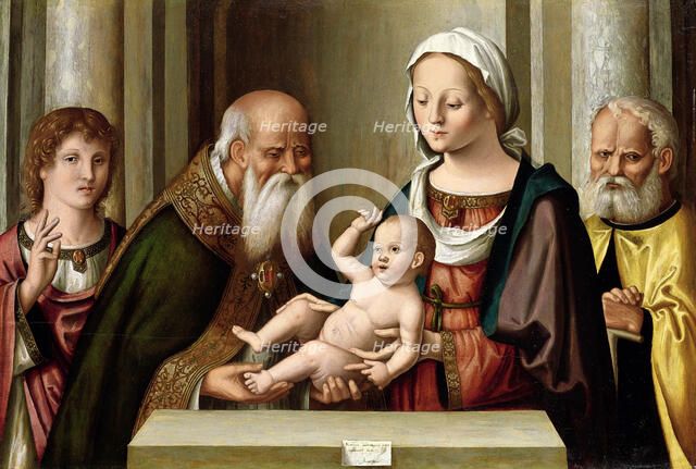 Die Beschneidung Christi, 1536. Creator: Palmezzano, Marco (1456-1539).