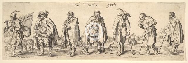 Die Bettler Zunfft (The Seven Beggars), 1630. Creator: Wenceslaus Hollar.