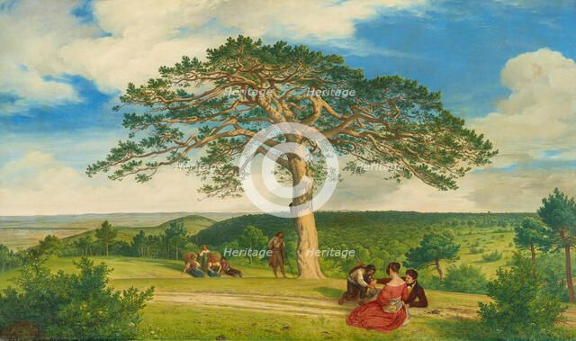 Die Breite Föhre nächst der Brühl bei Mödling, 1838. Creator: Schnorr von Carolsfeld, Ludwig Ferdinand (1788-1853).