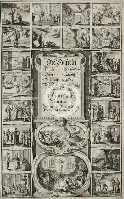 Die Episteln, Printed 1643. Creator: Peter Paul Troschel.