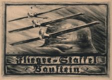 Die Fliegerstaffel Baustein. Stahlhelm Flugzeug-Spende (Steel Helmet, League of Front Soldiers Donat