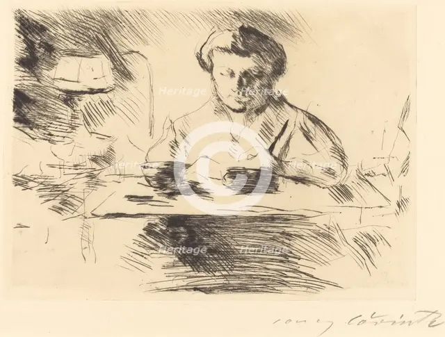Die Gattin (Wife of the Artist), 1918. Creator: Lovis Corinth.