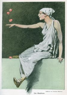 Die Gauklerin ('The Comedienne'), 1898. Artist: August von Vestenhof Hoffmann