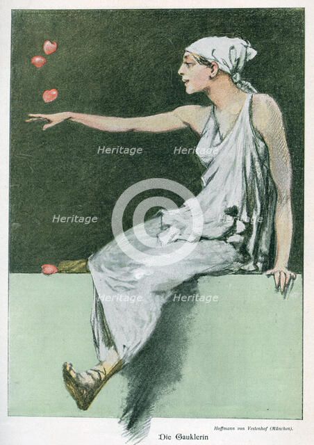 'Die Gauklerin' ('The Comedienne'), 1898. Artist: August von Vestenhof Hoffmann