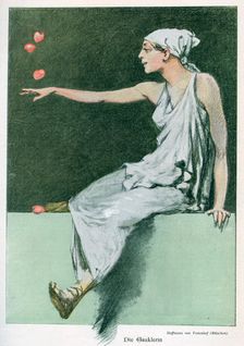 Die Gauklerin ('The Comedienne'), 1898. Creator: August von Vestenhof Hoffmann