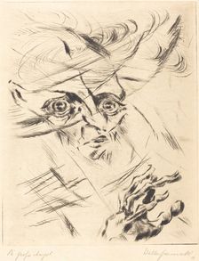 Die Grosse Angst (The Great Anxiety), 1918. Creator: Walter Gramatté