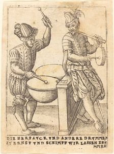 Die Herpavck vnd andere Drvmmen zvernst vnd Schimpf wir lassen ervmmen, c. 1580. Creator: Unknown