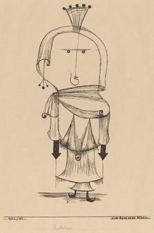 Die Hexe mit dem Kamm (Witch with a Comb), 1922. Creator: Paul Klee