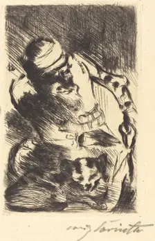 Die Katze des Propheten (The Cat of the Prophet), 1919. Creator: Lovis Corinth
