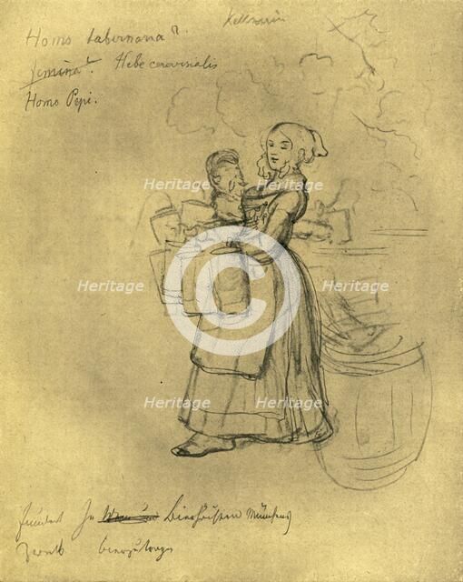 'Die Kellnerin', mid-late 19th century, (c1924).  Creator: Carl Spitzweg.