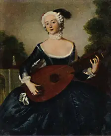 Die Lieblingsschwester Friedr. D. Gr. 1709-1758. - Gemälde von Pesne 1934. Creator: Unknown