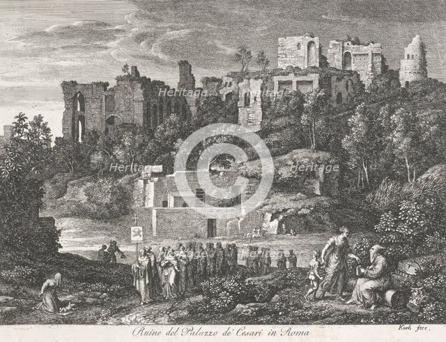 Die Römischen Ansichten (Views of Rome)/ Ruine del Palazzo de'Cesari in Roma, 1810. Creator: Joseph Anton Koch.