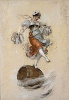 Die Schützenliesl (The shooting Liesl). Study, 1878