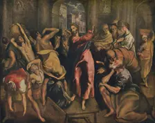 Die Tempelreinigung (Christ Cleansing the Temple), c1570, (1938). Artist: El Greco